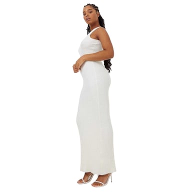 Jack Wills Womens/Ladies Knitted Racer Maxi Dress (Vintage White)