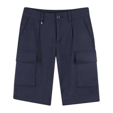 Boss Childrens/Kids Plain Cargo Shorts (Navy)