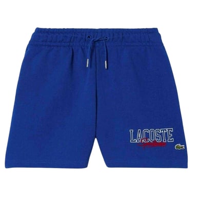 Lacoste Boys Lettering Sweat Shorts (Blue)