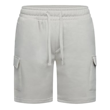 Crosshatch Mens Bardon Cargo Shorts (Light Stone)