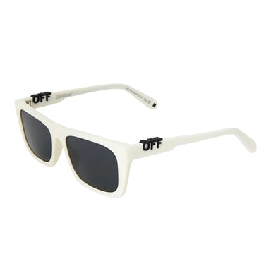 Off White Womens/Ladies Off UV Protection Square Sunglasses (White/Dark Grey)