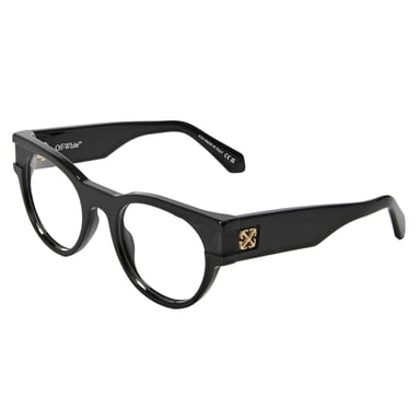 Off-White Unisex Adult Style 87 Gold Logo Sunglasses (Black)