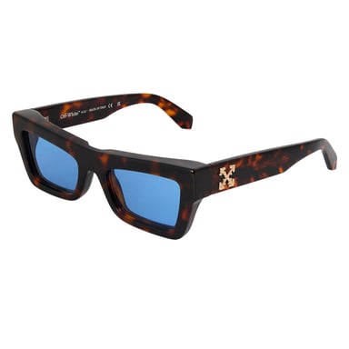 Off White Unisex Adult Charleston Metal Logo Sunglasses (Havana)