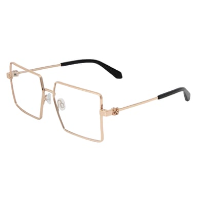 Off White Unisex Adult Style 8r Stainless Steel Glasses (Gold)