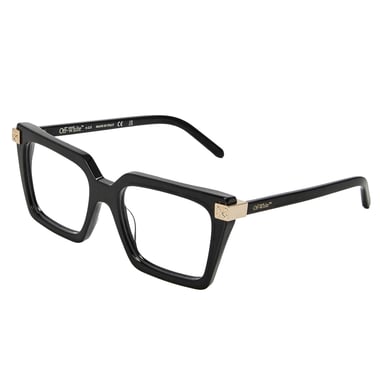 Off White Unisex Adult Style 8t Gold Detail Sunglasses (Black)
