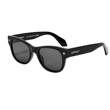 Off White Mens Square Sunglasses (Black/Dark Grey)