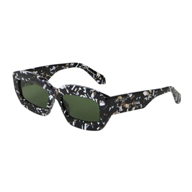 Off White Womens/Ladies Charlotte Marble Effect Sunglasses (Black/Green)