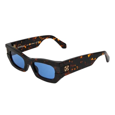 Off-White Unisex Adult Belleville Cross Logo Sunglasses (Havana)