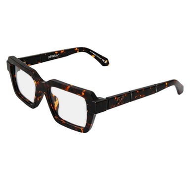 Off White Unisex Adult Style 8u Tortoise Shell Sunglasses (Dark Havana Brown)