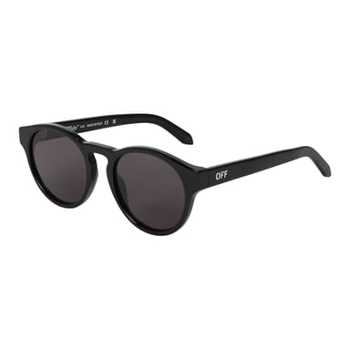 Off-White Unisex Adult Oakland Round Sunglasses (Black/Dark Grey)