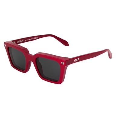 Off White Unisex Adult Rectangle Sunglasses (Red)