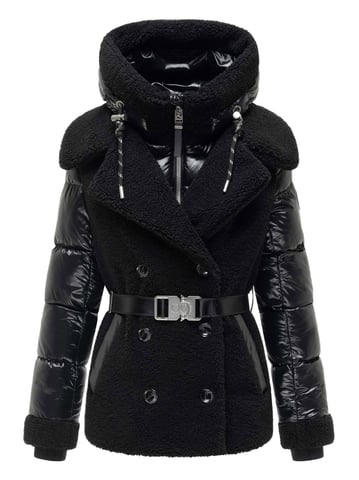 Navahoo Kuschelhäschen women’s teddy quilted jacket – detachable hood & belt