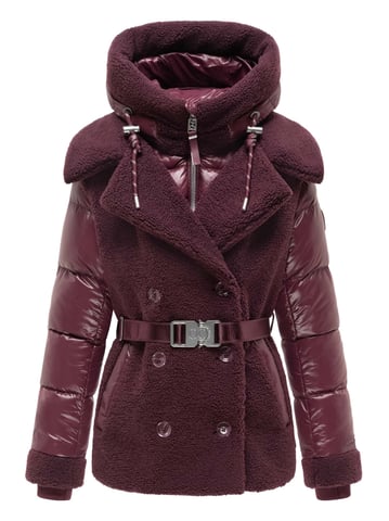 Navahoo Kuschelhäschen women’s teddy quilted jacket – detachable hood & belt