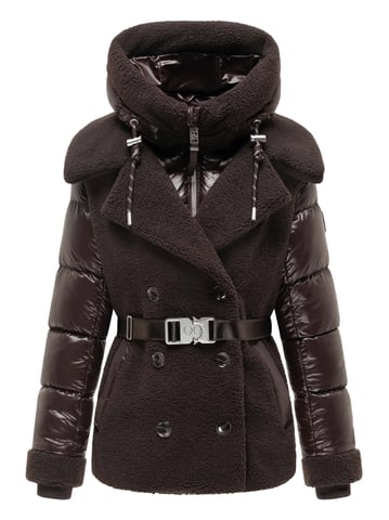 Navahoo Kuschelhäschen women’s teddy quilted jacket – detachable hood & belt