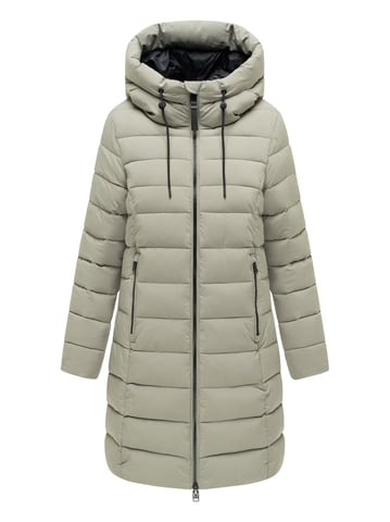 Marikoo Nanoraa women’s long quilted coat – slim fit with hood
