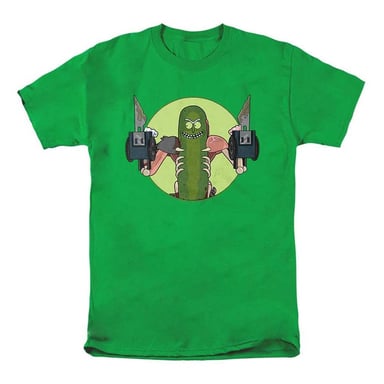 Rick And Morty Unisex Adult I Love Myself Pickle Rick T-Shirt (Kelly Green)