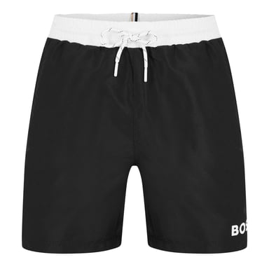 Boss Mens Starfish Swim Shorts (Black/White)