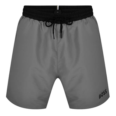 Boss Mens Starfish Swim Shorts (Grey/Black)