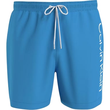 Calvin Klein Mens Logo Polyester Swim Shorts (Blue)