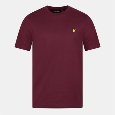 Lyle & Scott Mens Logo Cotton T-Shirt (Burgundy)