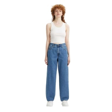 Levis Womens/Ladies Cotton Blend Baggy Jeans (Blue)