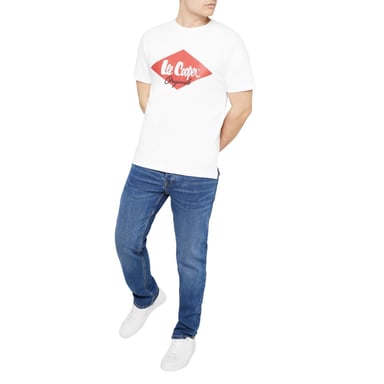 Lee Cooper Mens Denim Regular Jeans (Mid Wash)