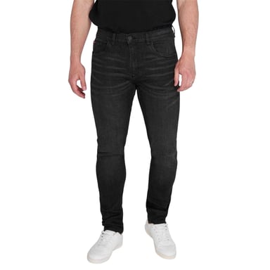 Lee Cooper Mens Denim Plain Slim Jeans (Black)