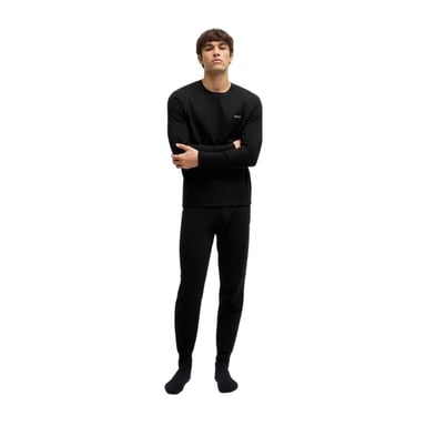 Boss Mens Waffle Knit Jogging Bottoms (Black)