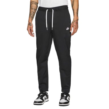 Nike Mens Club Tapered Leg Tracksuit Bottoms (Black/White)