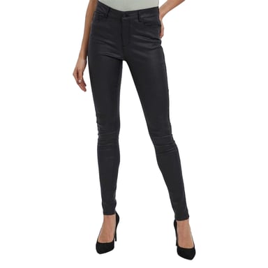Vero Moda Womens/Ladies Plain Skinny Trousers (Black)