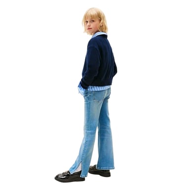 Tommy Hilfiger Girls Flared Jeans (Light Blue)