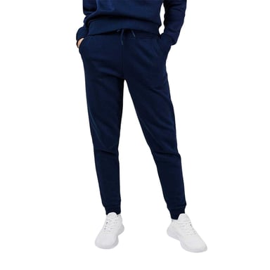 USA Pro Womens/Ladies Cotton Blend Adjustable Waist Classic Joggers (Navy)
