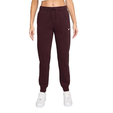 Nike Womens/Ladies Phoenix Fleece Mid Rise Sweatpants (Burgundy)