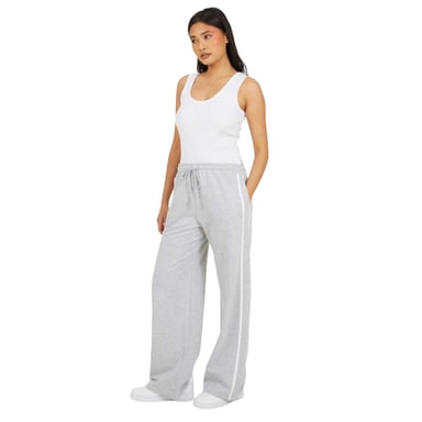 Brave Soul Womens/Ladies Striped Joggers (Grey/White)