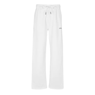 Off-White Mens Arrow Logo Straight Sweatpants (White/Black)
