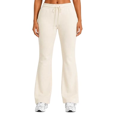 I Saw It First Womens/Ladies Flared Open Hem Relaxed Fit Joggers (Cream)
