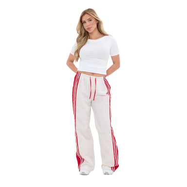 I Saw It First Joggingbroek met zijstrepen en een relaxte pasvorm voor dames (Wit)