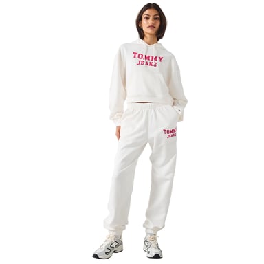 Tommy Jeans Womens/Ladies Varsity Regular Joggers (White)