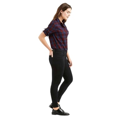 Levis Womens/Ladies 710 Super Skinny Jeggings (Black)