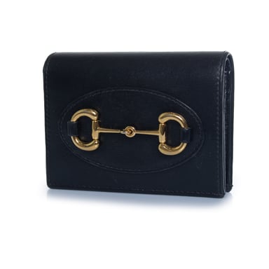 Gucci, Horsebit 1955 leather card case wallet