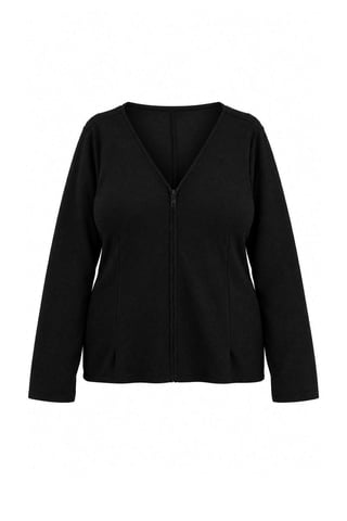 Trendyol Curve Women's Plain Long Fitted Plus Size Blouses