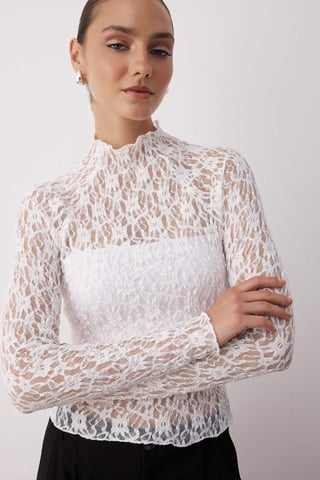 TRENDYOLMİLLA Women's Ecru Plain Long Fitted Blouses
