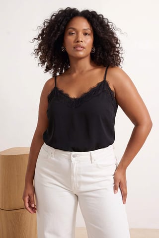 Trendyol Curve Women's Black Plain Sleeveless Fitted Plus Size Blouses