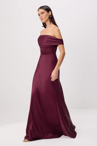 TRENDYOLMİLLA Women's Purple Plain Maxi Sleeveless Skater Dresses