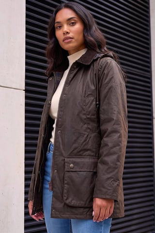 Waxed Longline Coat