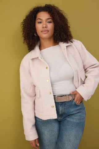 Trendyol Curve Women's Ecru Plain Regular fit Plus Size Coats