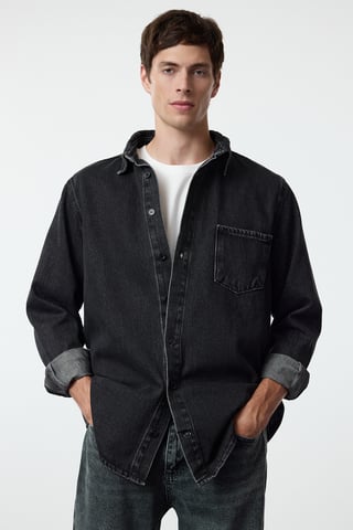 TRENDYOL MAN Men's Gray Plain Long Regular fit Jackets