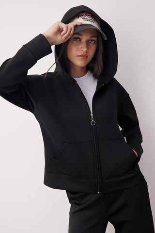 TRENDYOLMİLLA Women's Black Plain Oversize Sports Blazers