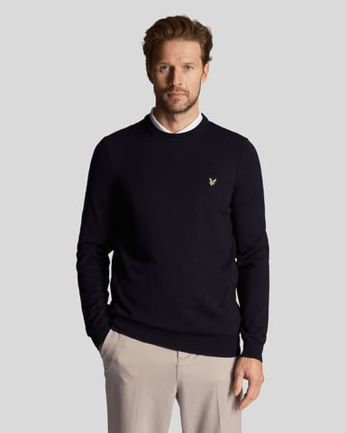 Golfpullover van polyestermix met ronde hals