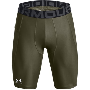 Under Armour Mens HeatGear Tight Compression Shorts (Marine OD Green)